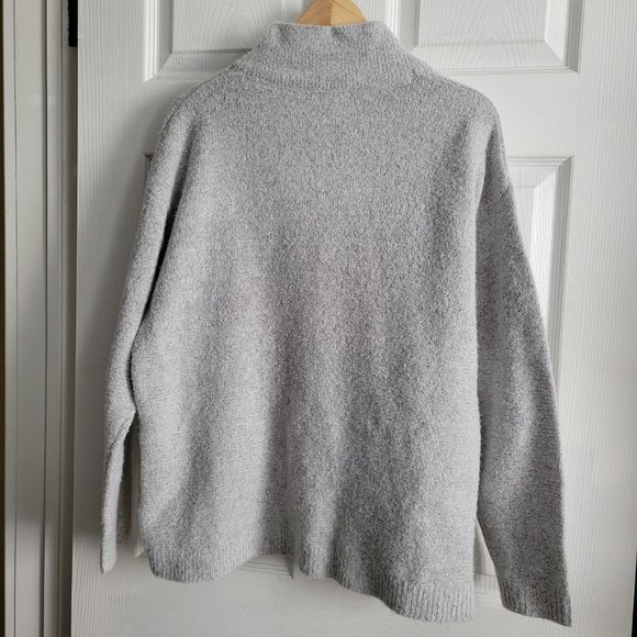 3/4 Zip Cozy Mock Neck Sweater - Picture 5 of 7